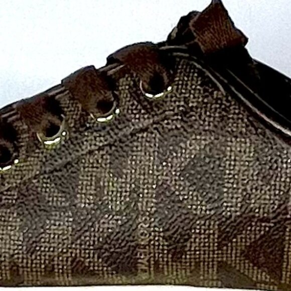 Michael Kors City Sneakers Brown Leather MK Logo Lace-Up Women’s Size 8.5M - Picture 7 of 16